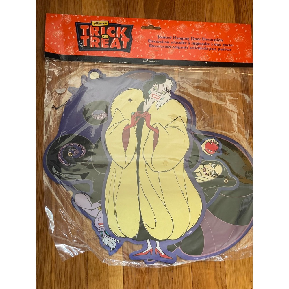 Disney Trick or Treat Villains Halloween Jointed Hanging Door‎ Decoration New